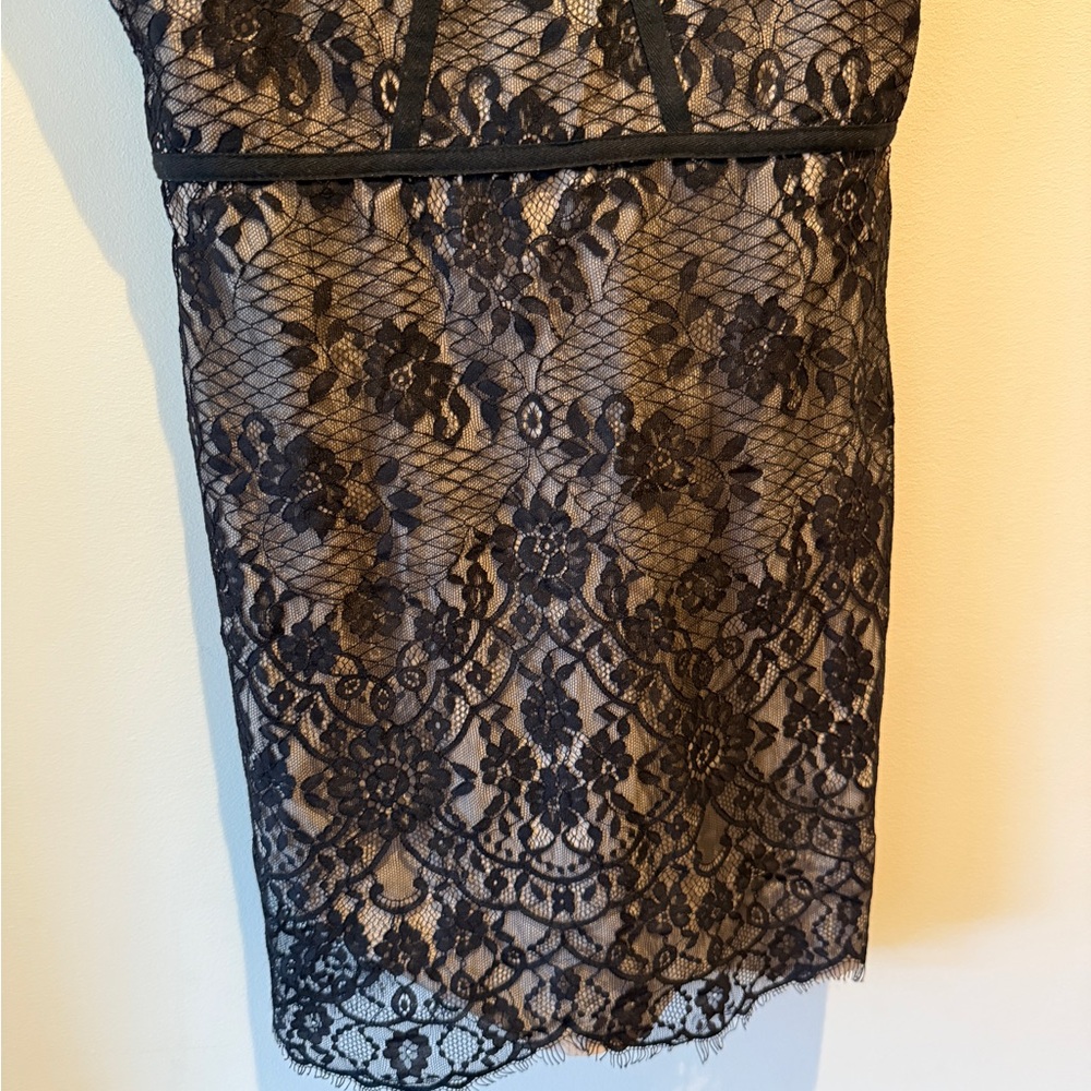 Superdown Tie Strap Lace Bustier Mini Dress size X-Small - Picture 3 of 8